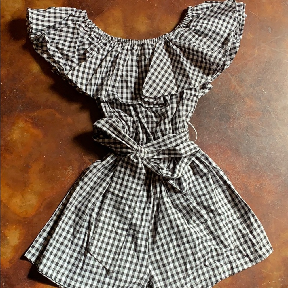 Gingham Romper - image 1
